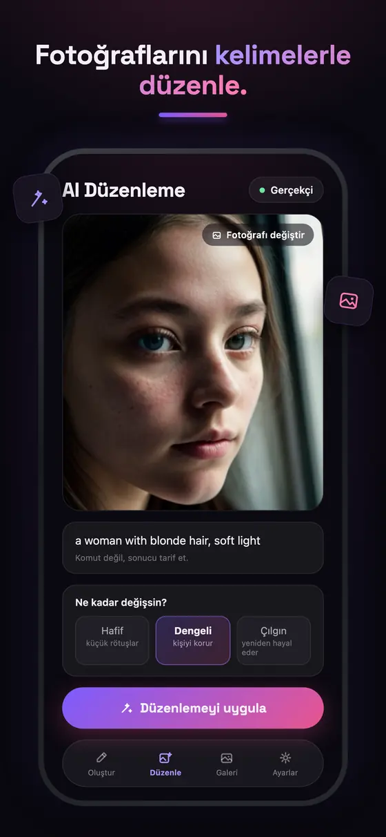 LocalPix ile bir fotoğrafı yeni bir stile dönüştüren yapay zeka düzenleme